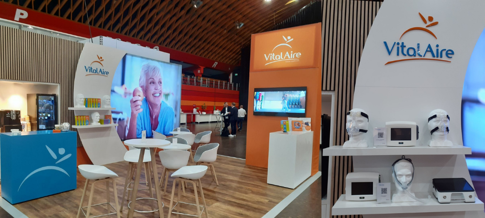 Messestand der VitalAire auf der DIGAB 2022