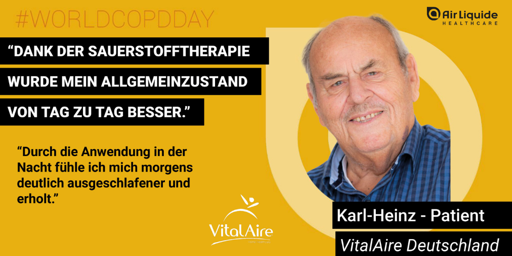 Welt-COPD-Tag; Stimme eines Patienten zur Sauerstoff-Langzeittherapie