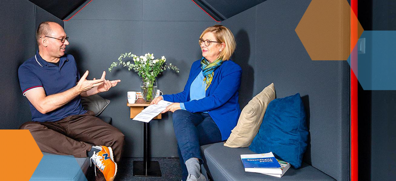 Vitalaire Mitarbeiter tauschen sich aus