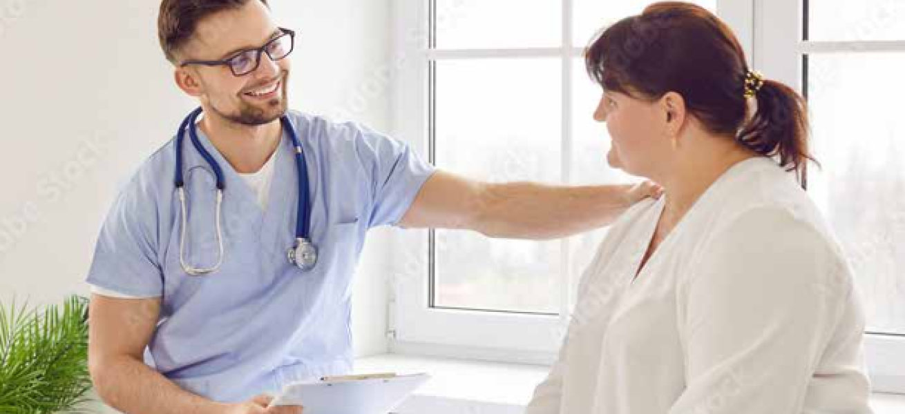 Arzt mit Patientin